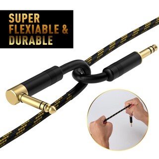 Foto 2 | Foto 2 | Cable De Instrumentos Elecan Trs De 6 35 Mm 1 2 M 2 Unidades Chapado En Oro - Venta Internacional.