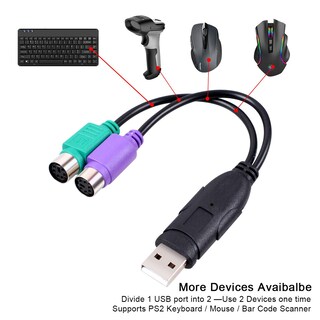 Foto 7 | Foto 7 | Convertidor De Adaptador Ps/2 A Usb Para Teclado Y Ratón Ps2 Ucec - Venta Internacional.