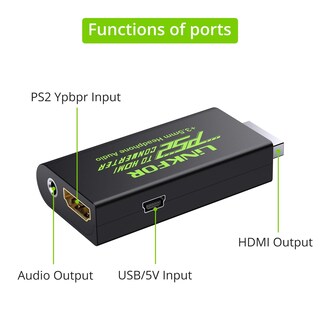 Foto 6 | Foto 6 | Enlace Conversor Ps2 A Hdmi Con Conector De Audio De 3 5 Mm Y Cable - Venta Internacional.