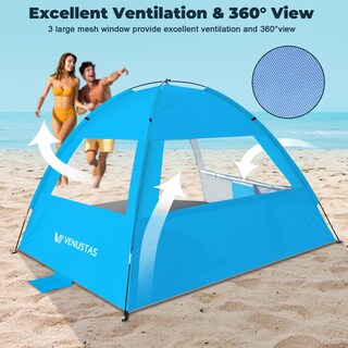 Foto 4 | Foto 4 | Carpa De Playa Venustas Sun Shelter Con Protección Uv Upf 50+ - Venta Internacional.