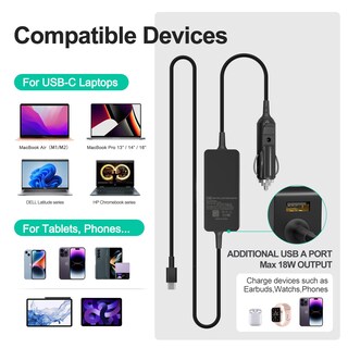 Foto 7 | Foto 7 | Cargador De Coche Yurcipwe De 100 W Compatible Con Dell/hp/samsung - Venta Internacional.