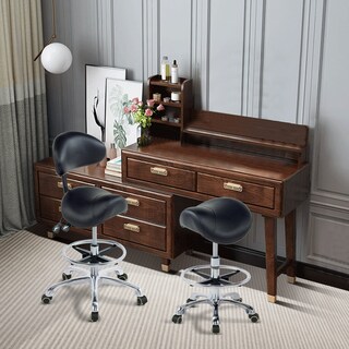 Foto 7 | Foto 7 | Taburete Con Ruedas Grace&grace Ergonómico Con Respaldo - Venta Internacional.