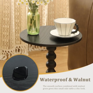 Foto 6 | Foto 6 | Mesa Auxiliar Fultyle  Redonda  Pequeña  Para Bebidas  Color Negro - Venta Internacional.