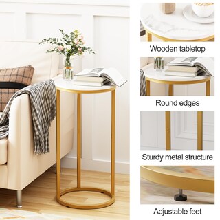 Foto 4 | Foto 4 | Mesa Auxiliar En Forma De C Easy Paws Para Sala De Estar Y Dormitorio - Venta Internacional.