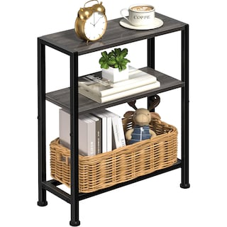 Foto 1 | Foto 1 | Mesa Auxiliar Homedawn Narrow De 2 Niveles Con Soporte Para Estantes  Color Gris - Venta Internacional.