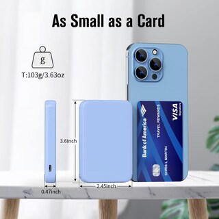 Foto 2 | Foto 2 | Cargador Portátil Power Bank Vanyust S22 5000mah Usb-c Azul - Venta Internacional.