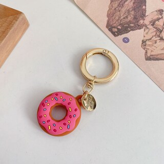 Foto 4 | Foto 4 | Funda Protectora Airtag Hsyhere Creative Donut Silicone Marrón - Venta Internacional.
