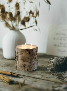 Foto 5 | Foto 5 | Pilar Candle Serene Spaces Living Con Corteza De Abedul 6 Cm X 15 Cm - Venta Internacional.