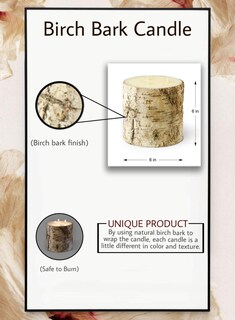 Foto 7 | Foto 7 | Pilar Candle Serene Spaces Living Con Corteza De Abedul 6 Cm X 15 Cm - Venta Internacional.