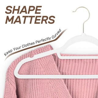 Foto 5 | Foto 5 | Perchas De Terciopelo Sishynio  Paquete De 30 Unidades Con Ganchos Dorados  Ropa Blanca - Venta Internacional.