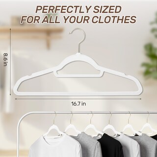 Foto 7 | Foto 7 | Perchas De Terciopelo Sishynio  Paquete De 30 Unidades Con Ganchos Dorados  Ropa Blanca - Venta Internacional.