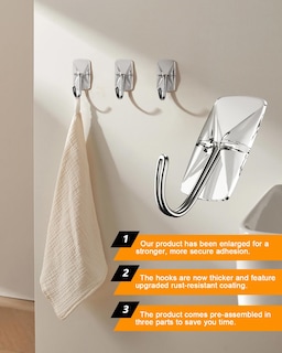 Foto 3 | Foto 3 | Ganchos Adhesivos De Pared Apebest  Paquete De 50 Ganchos Pequeños Transparentes - Venta Internacional.