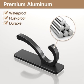 Foto 5 | Foto 5 | Ganchos Adhesivos Para Pared Color Negro 6 Unidades Carga Máxima De 6 Kg - Venta Internacional.