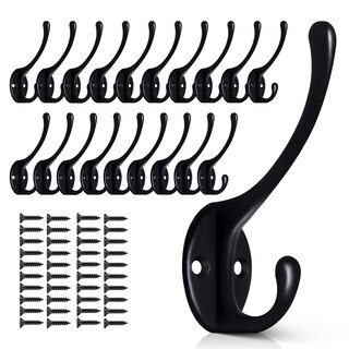Foto 1 | Foto 1 | Wall Hooks Brcrxw Revestimiento Metálico De Alta Resistencia 20 Unidades Color Negro - Venta Internacional.