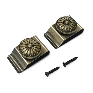 Foto 1 | Foto 1 | Pinzas Para Colgar En La Pared Doselves Textile Art  2 Unidades  Color Bronce - Venta Internacional.