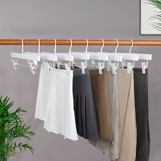 Foto 7 | Foto 7 | Colgador Para Pantalones Topia Hanger  Totalmente De Madera Blanca Con Clips  Paquete De 20 - Venta Internacional.