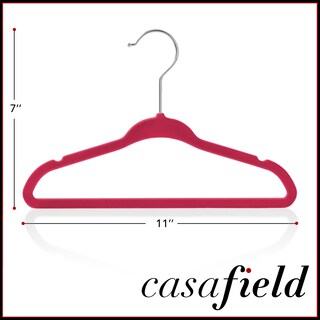 Foto 5 | Foto 5 | Perchas Casafield De Terciopelo Flocado Para Bebés Tamaño 11 Color Rosa 50 Unidades - Venta Internacional.