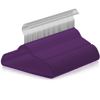 Foto 1 | Foto 1 | Perchas Para Niños Casafield De Terciopelo  Tamaño 14  Color Morado (paquete De 50) - Venta Internacional.
