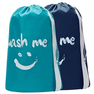 Foto 1 | Foto 1 | Bolsa De Viaje Para Ropa Sucia Homest Wash Me Xl Paquete De 2 Unidades Azul Y Azul - Venta Internacional.