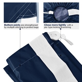 Foto 5 | Foto 5 | Bolsa De Viaje Para Ropa Sucia Homest Wash Me Xl Paquete De 2 Unidades Azul Y Azul - Venta Internacional.