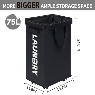 Foto 3 | Foto 3 | Cesta De Ropa Goodpick De 75 Litros Con Ruedas Paquete De 2 Con Bolsas De Lavado - Venta Internacional.