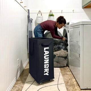 Foto 7 | Foto 7 | Cesta De Ropa Goodpick De 75 Litros Con Ruedas Paquete De 2 Con Bolsas De Lavado - Venta Internacional.