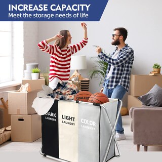 Foto 3 | Foto 3 | Cesta De Lavandería Yuelan 180 L Grande Impermeable Con Asas - Venta Internacional.