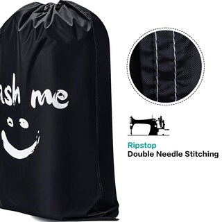 Foto 2 | Foto 2 | Bolsa De Viaje Para Ropa Sucia Homest Xl Wash Me Black 70 X 100 Cm Nailon - Venta Internacional.