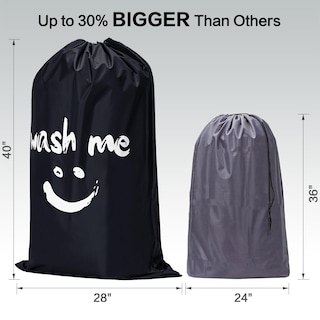 Foto 4 | Foto 4 | Bolsa De Viaje Para Ropa Sucia Homest Xl Wash Me Black 70 X 100 Cm Nailon - Venta Internacional.