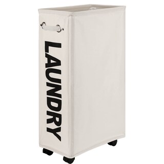 Foto 4 | Foto 4 | Cesto Para Ropa Sucia Dokehom Agrandado Y Delgado 70 Litros Con Ruedas Color Beige - Venta Internacional.