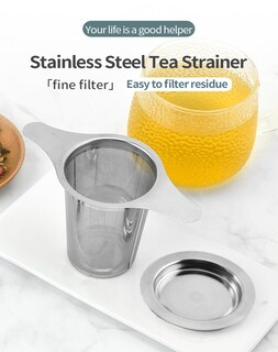 Foto 6 | Foto 6 | Colador De Té Con Infusor Amlits Acero Inoxidable 18/8 2 Unidades - Venta Internacional.