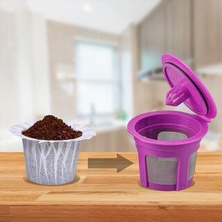 Foto 2 | Foto 2 | Taza K Reutilizable De Cápsulas De Café Irmidi Con 100 Filtros Desechables - Venta Internacional.