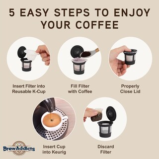 Foto 5 | Foto 5 | Filtros De Café Brew Addicts 300 De Papel Para Cafeteras Keurig - Venta Internacional.