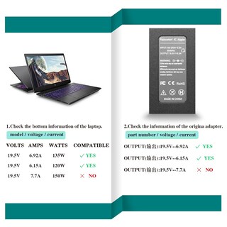 Foto 3 | Foto 3 | Cargador De Portátil Hsxirqa 135w Para Hp Spectre X360 Serie 15 - Venta Internacional.