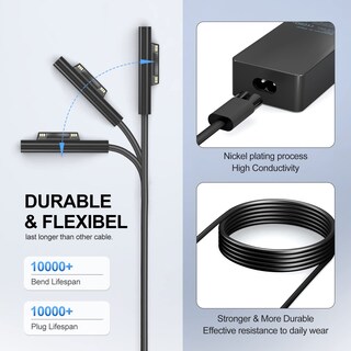 Foto 6 | Foto 6 | Cargador Yurcipwe De 65 W Para Microsoft Surface Pro 9/8/7+/7/6/5/4/3/x - Venta Internacional.