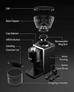 Foto 7 | Foto 7 | Molinillo De Café Shardor Conical Burr Electric 35 Grind Set - Venta Internacional.