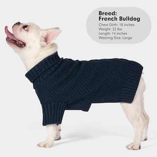 Foto 6 | Foto 6 | Suéter Para Perros Cuello Alto Cuello Alto Ropa De Invierno Tejida - Venta Internacional.