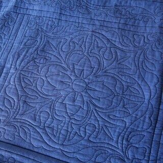 Foto 5 | Foto 5 | Funda De Almohada Winlife Floral 100% Algodón Estándar Azul Marino - Venta Internacional.