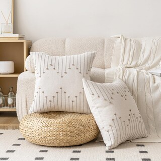 Foto 4 | Foto 4 | Juego De 2 Fundas De Cojín Lilepoy Boho 45 X 45 Cm Color Beige Y Caqui - Venta Internacional.