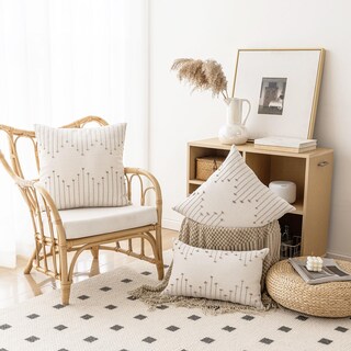 Foto 5 | Foto 5 | Juego De 2 Fundas De Cojín Lilepoy Boho 45 X 45 Cm Color Beige Y Caqui - Venta Internacional.