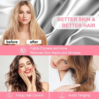 Foto 4 | Foto 4 | Fundas De Almohada De Seda Lyshin Mulberry Queen Size Gris Claro - Venta Internacional.