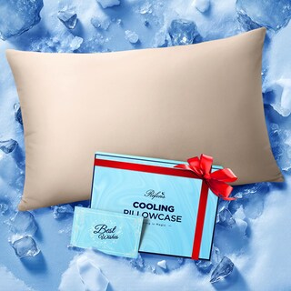 Foto 1 | Foto 1 | Funda De Almohada Rifens Ice Cooling Para Personas Que Duermen En Caliente Color Beige - Venta Internacional.