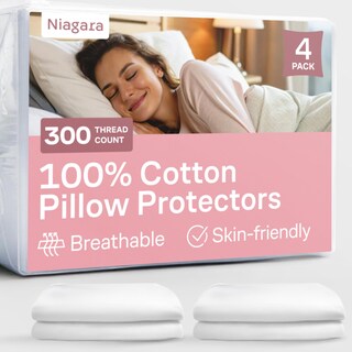 Foto 1 | Foto 1 | Protectores De Almohada Niagara Sleep Solution 100% Cotton Queen - Venta Internacional.