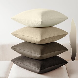 Foto 1 | Foto 1 | Juego De Fundas De Almohada Softalker Velvet De 45 X 45 Cm Color Marrón Y Gris (paquete De 4) - Venta Internacional.