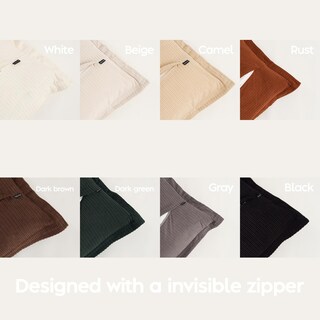 Foto 5 | Foto 5 | Juego De Fundas De Almohada Coco Top De Pana De Gran Tamaño 70 X 70 Cm Paquete De 3 - Venta Internacional.