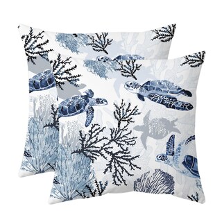 Foto 1 | Foto 1 | Juego De 2 Fundas De Cojín Weesire Nautical Coastal De 45 X 45 Cm - Venta Internacional.