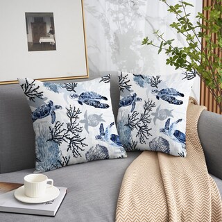 Foto 3 | Foto 3 | Juego De 2 Fundas De Cojín Weesire Nautical Coastal De 45 X 45 Cm - Venta Internacional.