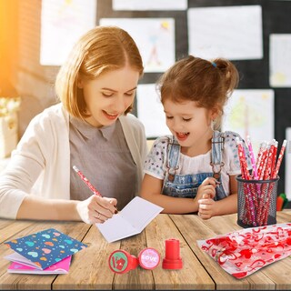 Foto 6 | Foto 6 | Set De Regalo De Papelería Cakka Para El Día De San Valentín 28 Unidades 252 Unidades Para Niños - Venta Internacional.