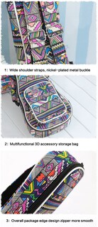 Foto 3 | Foto 3 | Funda Para Ukelele  Sellado En Caliente  26 Pulgadas De Grosor  Con Rayas Coloridas - Venta Internacional.