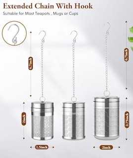 Foto 2 | Foto 2 | Set De Infusores De Té Lullatti De Acero Inoxidable 18/8 (paquete De 2+1) - Venta Internacional.